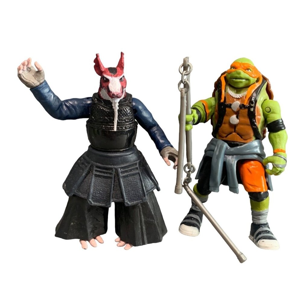 2015 Teenage Mutant Ninja Turtles Splinter & Michelangelo Action Figures